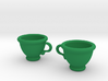 Coffee Cups Earrings 3d printed 