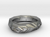 Fractal polygon ring (size 8.5 default) 3d printed 