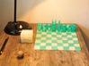 Foldable Chess Set Pieces (16 Pieces) 3d printed All 16 pieces fit into this little cube!