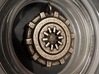 Iron Man Arc Reactor Keychain 3d printed Printed in Stainless Steel (back)
