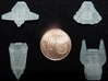 Klingon Vor'cha Class Heads For Attack Wing 3d printed Smooth Fine Detail Plastic