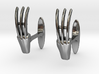 Claws cufflinks 3d printed 
