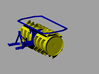 Grass Silage Spreader - Rotor 1/32 3d printed 