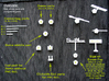 MGD-13 (10x): A Set with 10 D-Connectors 3d printed Overview: Mini-dome parts and compatible parts. Own prints with transparent PLA.