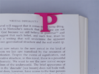 Bookmark Monogram. Initial / Letter P 3d printed 