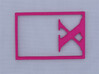 Bookmark Monogram. Initial / Letter X  3d printed 
