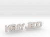Custom Name Cufflinks - "Kelly & Jedd" 3d printed 