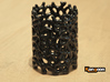 Coraline Tealight 6 Ceramic Colors 3d printed Gloss Black Ceramics - printed