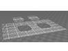 DeAgo Millennium Falcon floor grille + covers ESB 3d printed Render of the 3D model