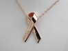 Classic Awareness/Cancer Ribbon Pendant 3d printed 