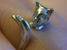 Silvercat Ring 3d printed 