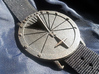 35N Sundial Wristwatch With Compass Rose 3d printed The 42.36N Model Printed In Steel
