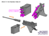 1/18 M1A2 Tusk Machine Gun set 3d printed 