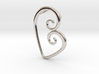 Swirl Heart Pendant - Original Reproduction 3d printed 