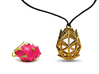 Poly Dragon Fruit Jewel 3d printed Necklace Mode