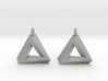 Penrose Triangle - Earrings (17mm) 3d printed 