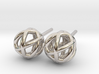 Woven Globe Earrings 3d printed 