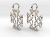 Celtic Square Cross earrings 3d printed 