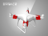 Phantom 4 - 'Search and Whistle' Drone Attachment  3d printed Phantom 4 - Drone Whistle 