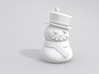 Snowman Earrings 3d printed Sample render