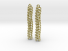 Trimeric coiled coil earrings 3d printed 