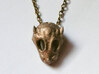 Baby Dragon Skull 3d printed bronze plated steel