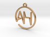 A & H Monogram Pendant 3d printed 