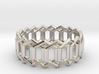 Geometric Ring 4- size 7 3d printed 