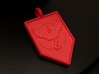 Team Valor Badge Keychain 3d printed Red Strong and Flexible Polished