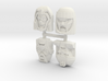 Gobots Renegade Faces Four Pack 3d printed 