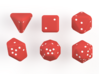 Pip D20 Dice Set (large) 3d printed Render of the dice set