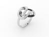 Infinity Love Ring 3d printed Silver Ring Celtic