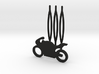 Motorbike decorative hair comb - small size  3d printed 
