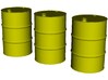 1/24 scale WWII US 55 gallons oil drums x 3 3d printed 