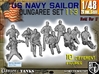 1-48 US Navy Dungaree Set 11-3 3d printed 