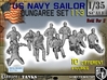1-35 US Navy Dungaree Set 11-3 3d printed 