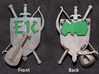 The Emerald Knights Badge1 3d printed Unpolished from Shapeways