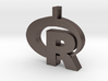 Pendant R Statistics Logo (thickness 4.5 mm) 3d printed 