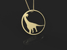 Camarasaurus necklace Pendant 3d printed 