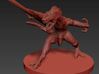 Lizard Warrior - 3D printed miniature 3d printed 