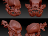 Pug Dog Skull Pendant  3d printed 