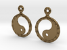 YinYang EarRings 2 - Pair - Metal 3d printed 