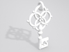 Old Necklace Pendant 3d printed Sample render<br><strong> NOTE:</strong>Ring at the top is now fully attached.
