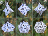 Pinwheel Dice Ornament Set 3d printed 