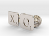 Hugs and Kisses XO Scrabble Cufflinks 3d printed 