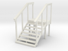 MOF Red Barn Stairs White -72:1 Scale 3d printed 
