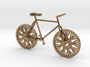 Bicycle brass pendant with moving wheels! 3d printed 