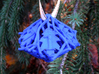 Botanical d10 Ornament 3d printed In Royal Blue Strong & Flexible Polished