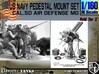 1/160 US Navy AA M Gun Pedestal Mount 3d printed 