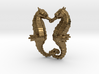 'Hippocampus Love' (Seahorse) LOVE Pendant, Charm 3d printed 